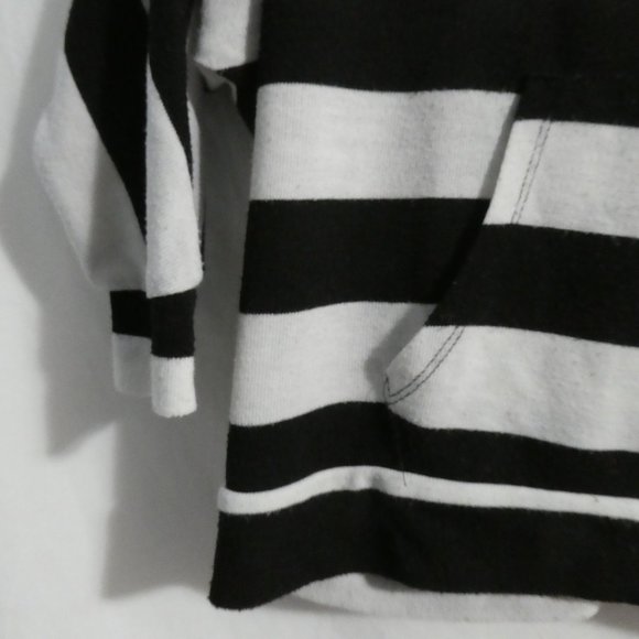 SEDUCTIONS, small, striped cropped hoodie, kangaroo pockets, EUC - Picture 7 of 15
